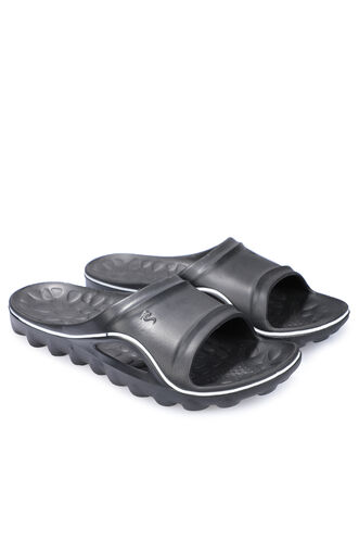 ESEM 15545 Men's Slippers Black - Thumbnail