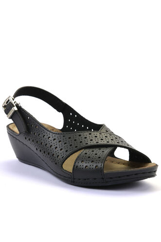 ESEM CK-201-SND Women's Sandal Black - Thumbnail