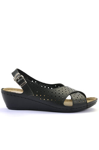 ESEM CK-201-SND Women's Sandal Black - Thumbnail