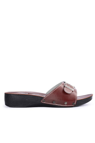 ESEM EA12SK261 Women's Slippers Burgundy - Thumbnail