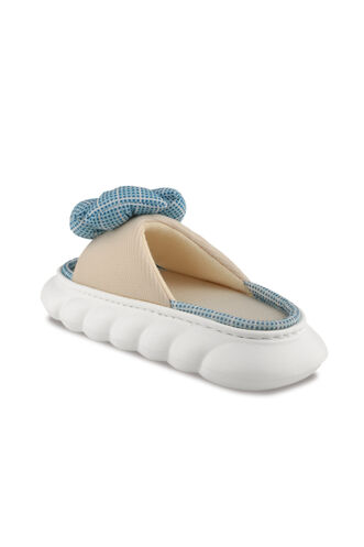 ESEM EA22SK028 Women's Slippers Beige - Blue - Thumbnail