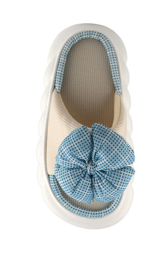 ESEM EA22SK028 Women's Slippers Beige - Blue - Thumbnail