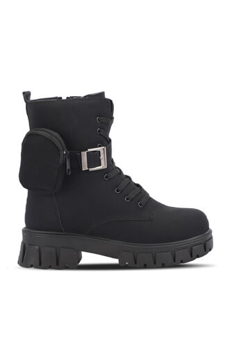 ESEM HELLO Women's Boot Black Nubuck - Thumbnail