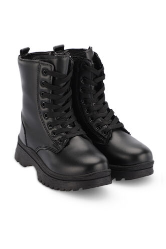 ESEM HENDA Girl Child Boot Black - Thumbnail