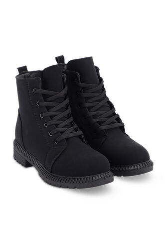 Hello, Woman Boot Black Nubuck - Thumbnail