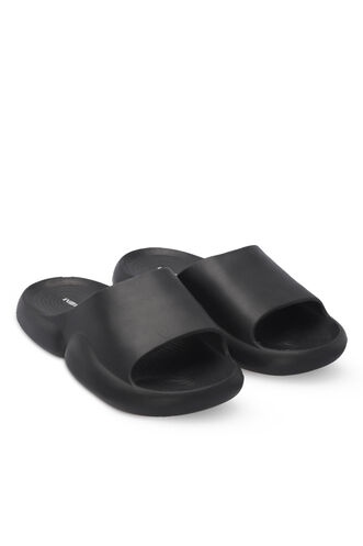 ESEM JEFRY Men's Slippers Black - Thumbnail