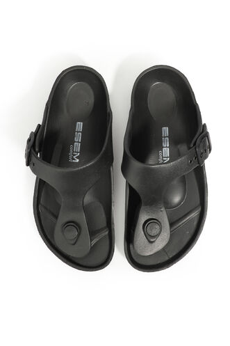 ESEM LANNY Boys' Black Slippers - Thumbnail