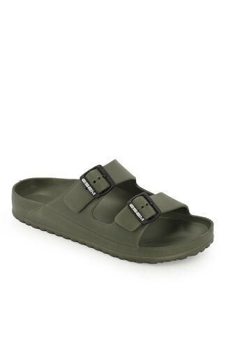 ESEM LEE Women's Slippers Khaki - Green - Thumbnail