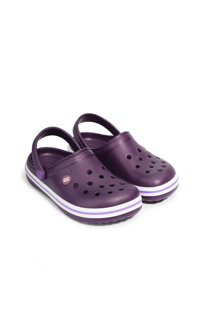 ESEM LOOP Girl Child Slippers Purple - White