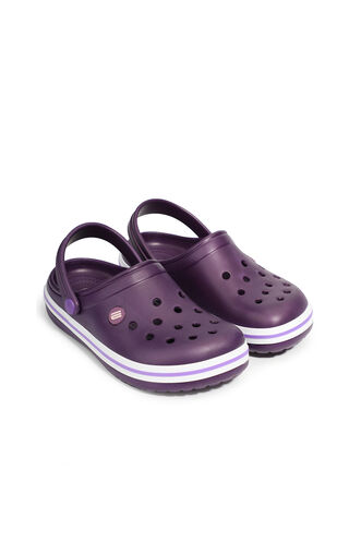 ESEM LOOP Girl Child Slippers Purple - White - Thumbnail