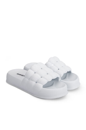 ESEM OFFU Women's Slippers White - Thumbnail