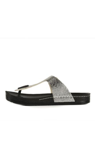 ESEM SL-Z0450 Women's Slipper Silver - Thumbnail