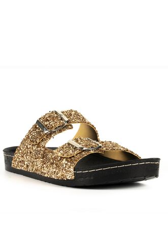 ESEM SL-Z0463 Women's Slipper Gold - Thumbnail