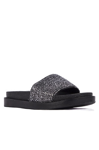 ESEM SL-Z9230 Women's Slipper Silver Sim - Thumbnail