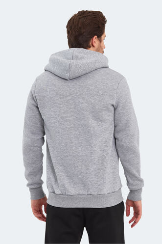 Slazenger BACK Erkek Sweatshirt Gri - Thumbnail