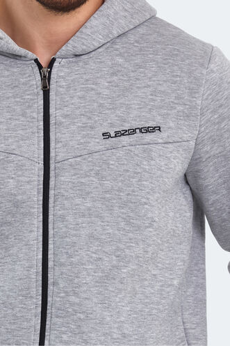 Slazenger BACK Erkek Sweatshirt Gri - Thumbnail