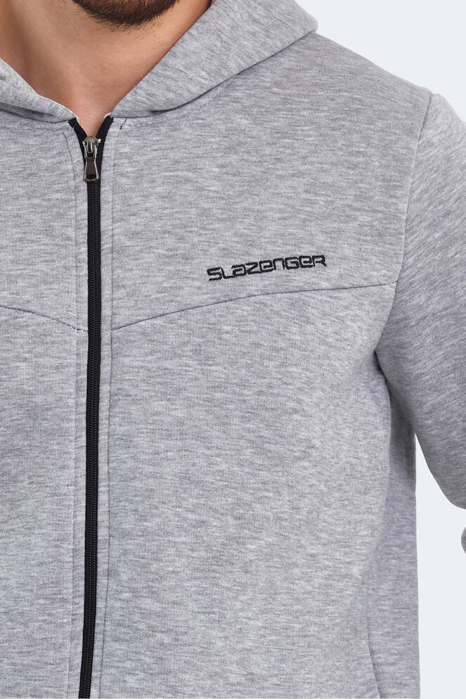 Slazenger BACK Erkek Sweatshirt Gri