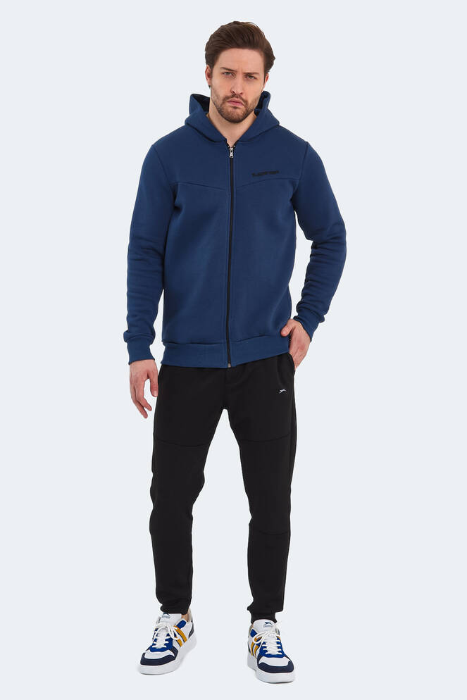 Slazenger BACK Erkek Sweatshirt Indigo