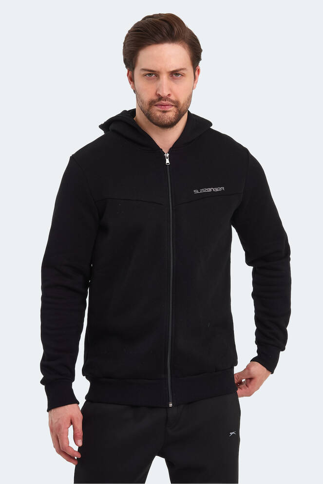 Slazenger BACK Erkek Sweatshirt Siyah