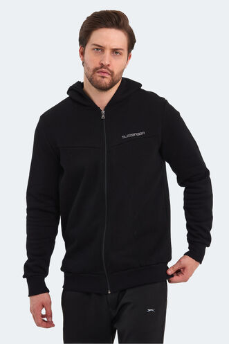 Slazenger BACK Erkek Sweatshirt Siyah - Thumbnail