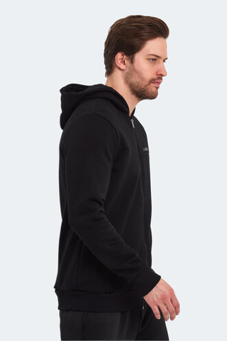 Slazenger BACK Erkek Sweatshirt Siyah - Thumbnail