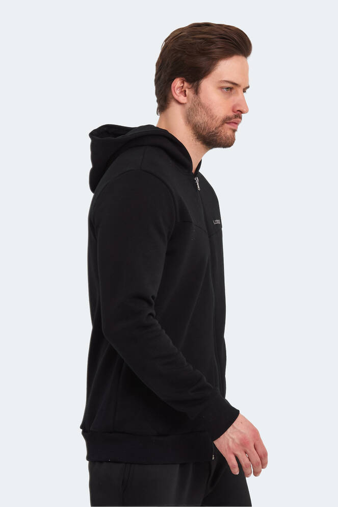 Slazenger BACK Erkek Sweatshirt Siyah