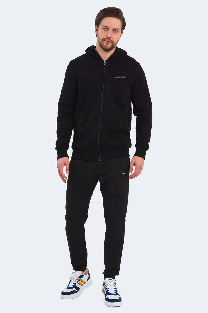 Slazenger BACK Erkek Sweatshirt Siyah