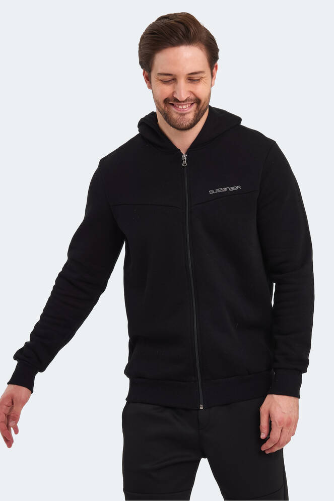 Slazenger BACK Erkek Sweatshirt Siyah