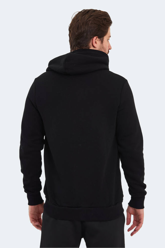 Slazenger BACK Erkek Sweatshirt Siyah