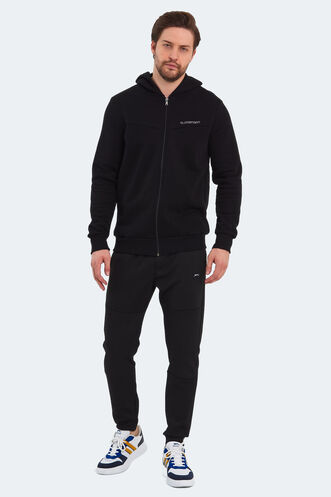 Slazenger BACK Erkek Sweatshirt Siyah - Thumbnail