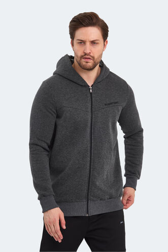 Slazenger BACK Men's Sweatshirt Anthracite - Thumbnail