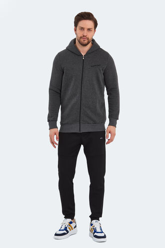 Slazenger BACK Men's Sweatshirt Anthracite - Thumbnail