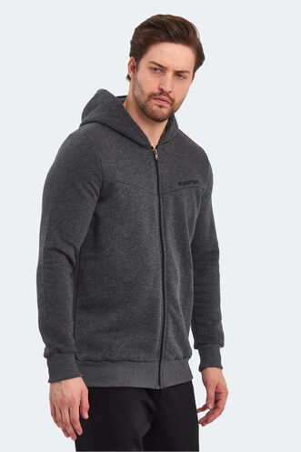 Slazenger BACK Men's Sweatshirt Anthracite - Thumbnail