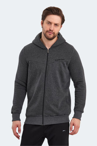 Slazenger BACK Men's Sweatshirt Anthracite - Thumbnail