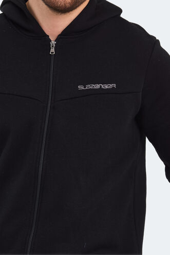 Slazenger BACK Men's Sweatshirt Black - Thumbnail