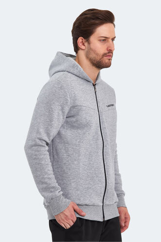 Slazenger BACK Men's Sweatshirt Gray - Thumbnail