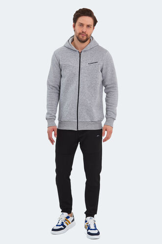 Slazenger BACK Men's Sweatshirt Gray - Thumbnail