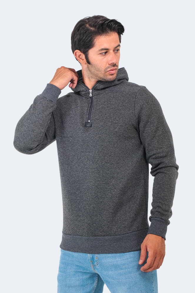 Slazenger BAHA Erkek Sweatshirt Antrasit