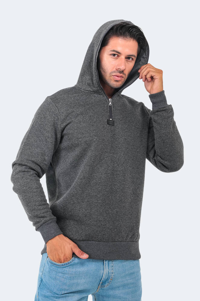 Slazenger BAHA Erkek Sweatshirt Antrasit