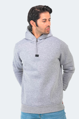 Slazenger BAHA Erkek Sweatshirt Gri - Thumbnail