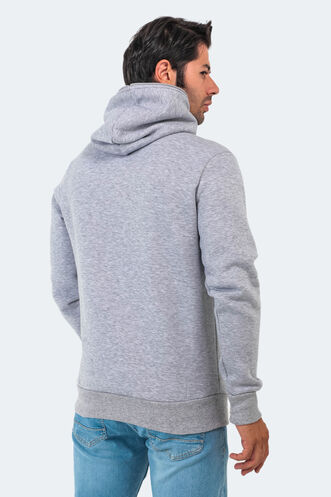 Slazenger BAHA Erkek Sweatshirt Gri - Thumbnail