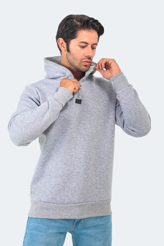 Slazenger BAHA Erkek Sweatshirt Gri - Thumbnail