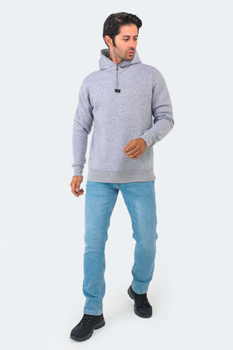 Slazenger BAHA Erkek Sweatshirt Gri - Thumbnail