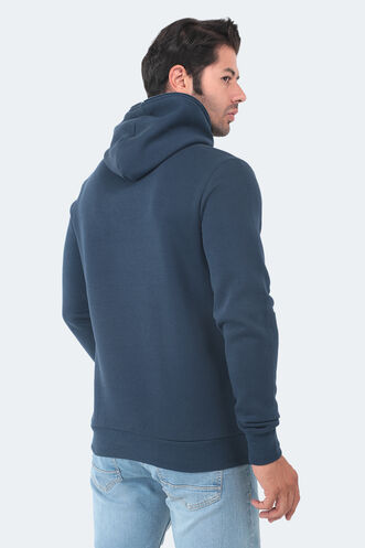 Slazenger BAHA Erkek Sweatshirt Indigo - Thumbnail