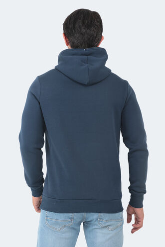 Slazenger BAHA Erkek Sweatshirt Indigo - Thumbnail