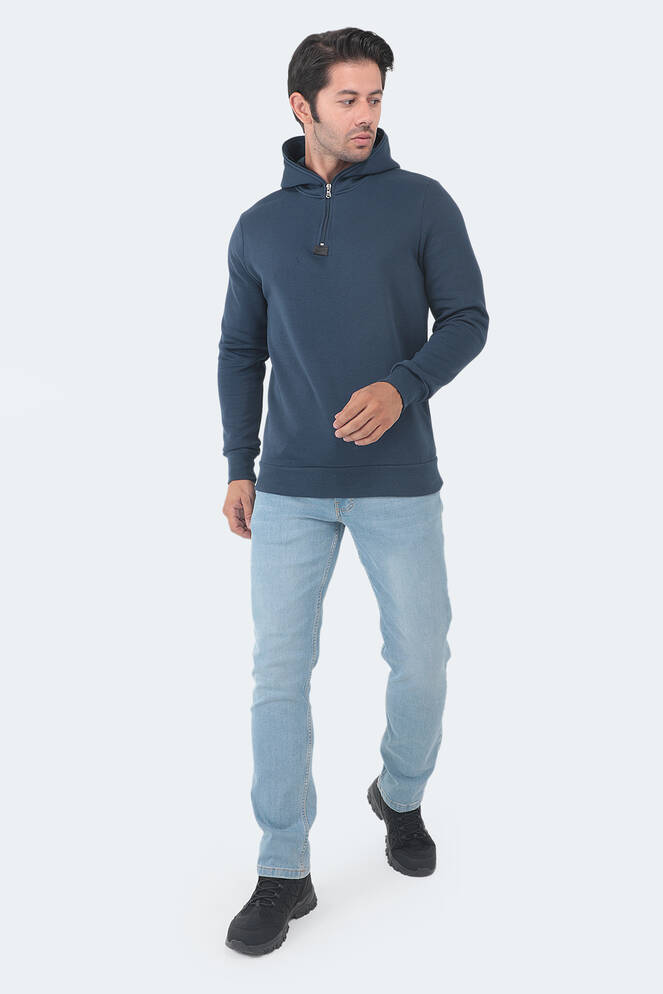 Slazenger BAHA Erkek Sweatshirt Indigo