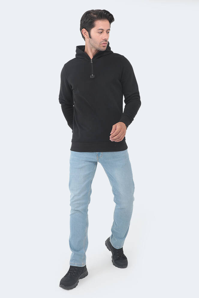 Slazenger BAHA Erkek Sweatshirt Siyah