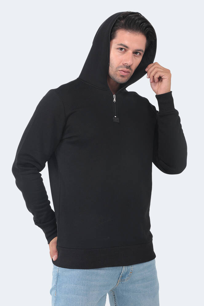 Slazenger BAHA Erkek Sweatshirt Siyah