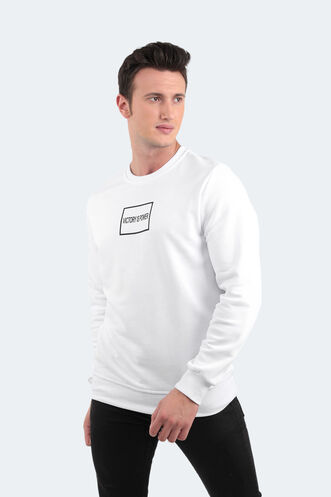 Slazenger BALA Erkek Sweatshirt Beyaz - Thumbnail