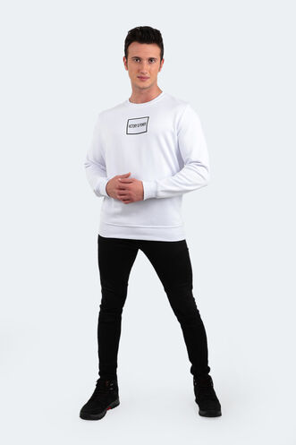 Slazenger BALA Erkek Sweatshirt Beyaz - Thumbnail